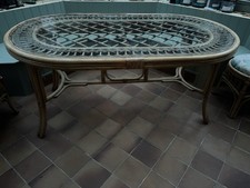 Cane Conservatory Table With