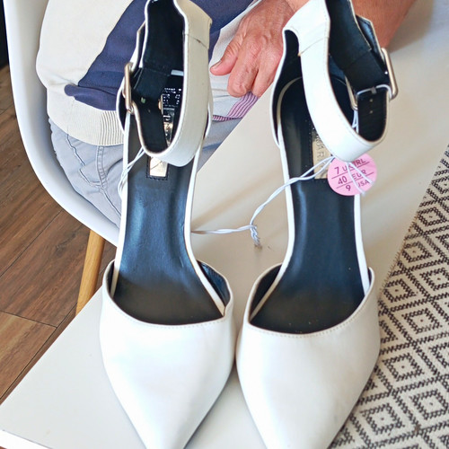 Primark women white faux - primark,