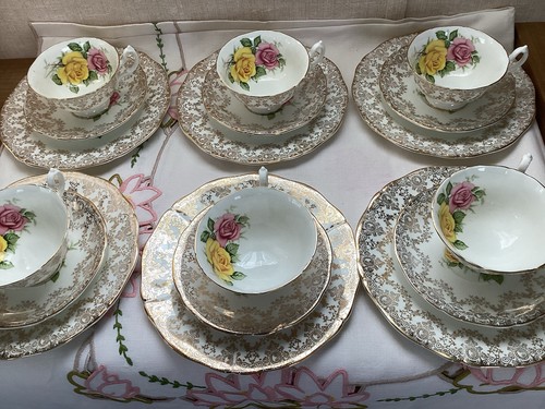 Vintage bone china - bone,