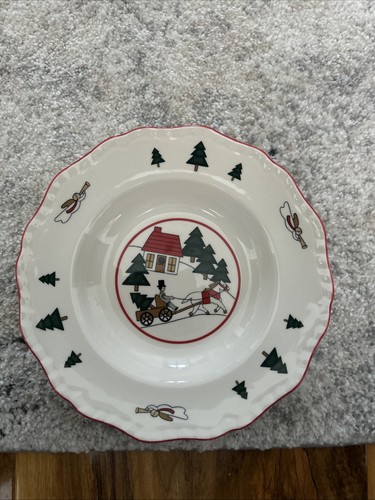 Masons christmas village dish - masons,