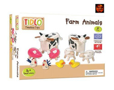 Set of 10 Wooden Farm Animals