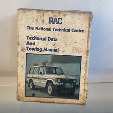 RAC Technical Data And Towing Manual 