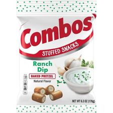  Combos Snack  Ranch Dip Baked Pretzel, Natural Flavour, 178g USA Import 