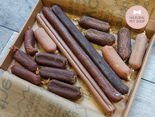 Sausage Dog Treats Venison Liver Beef Chicken Fish Sticks Natural Chews Gift Box