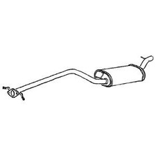 Centre Pipe & Silencer for VW