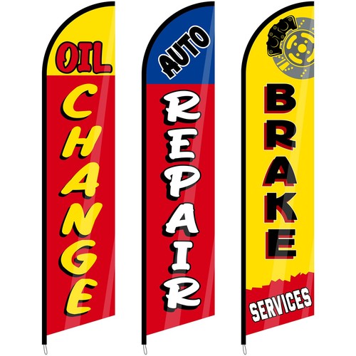 Auto repair feather - feather, flag
