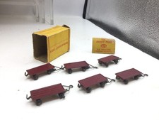 Dublo Dinky Toys 078 1:76 Scale Set of 6 Lansing Bagnall Baggage Trailers (RARE)
