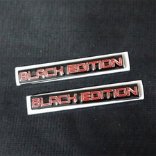 2x BLACK Glossy Red EDITION