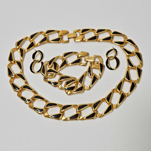 Vintage napier gold tone black - vintage,