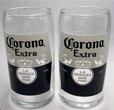 4 X  Corona Half Pint Glasses