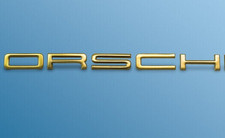 FOR PORSCHE 911 914 BADGE SET LETTERING GOLD COLOUR + 14 SPEED NUTS NEW