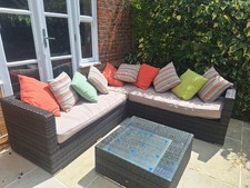 corner sofa rattan garden furniture used