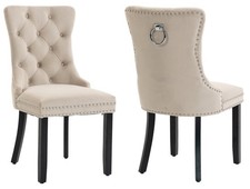 Beige velvet dining - 4,