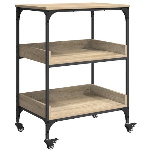 Vidaxl kitchen trolley sonoma - vidaxl,