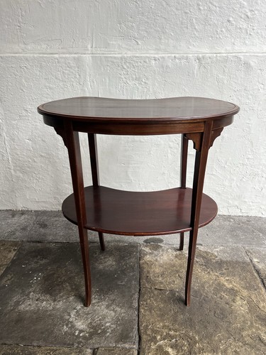 Antique mahogany kidney shaped - antique,