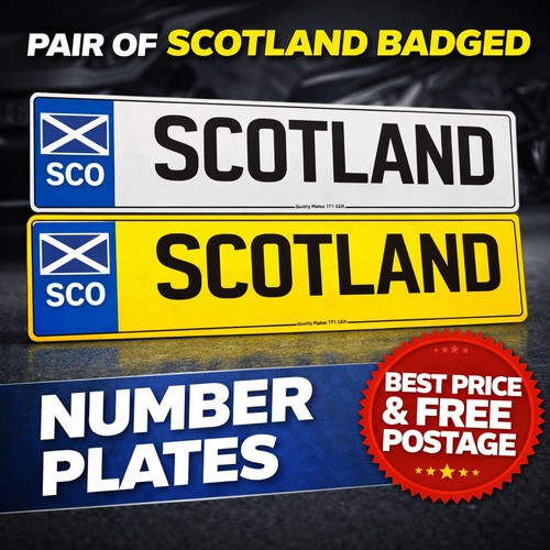 Scotland badged number plates - badged,