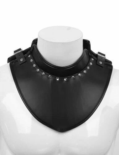 Medieval leather gorget - leather, armor