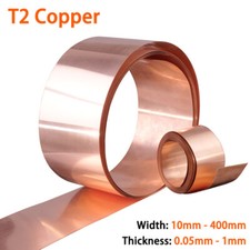 1 Meter Copper Sheet Strip