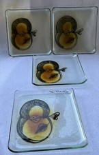 Fused Studio Art Glass Plates