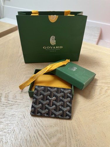 Goyard black genuine leather - black,