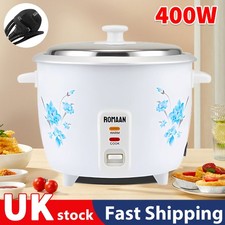 1L Electric Rice Cooker Non Stick Removable Bowl and Keep Warm Function Catering