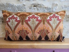 Liberty Ianthe Classic Cotton Brown &Olive Velvet Fabric Cushion Cover OB Pillow