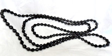 French Jet very long necklace 146cms long