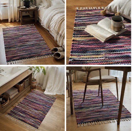 Hand made fair trade - made, rug