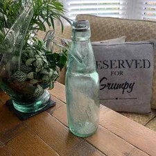 Wunsworth & Co Ltd Retford 10 oz Glass Codd Vintage Old Bottle