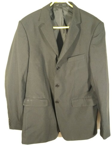 Black tailored suit jacket - black,