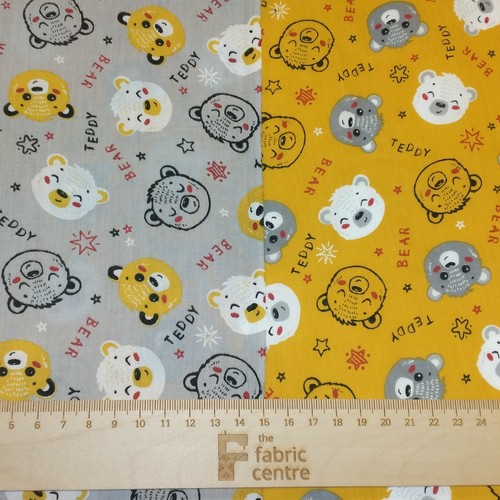 Teddy bear badges printed - teddy,