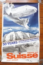 1985 Swiss Air Suisse Airline