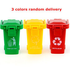 3 Trash Can Toy Garbage Truck Cans Mini Curbside Vehicle Bin Toys Original Color