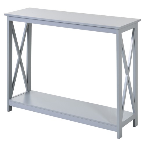 Homcom wooden console table - wooden,
