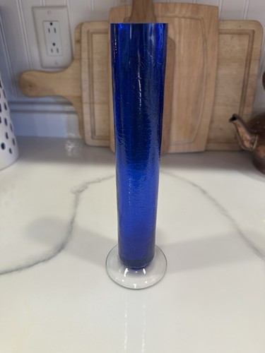 Vintage cobalt blue bud - cobalt,