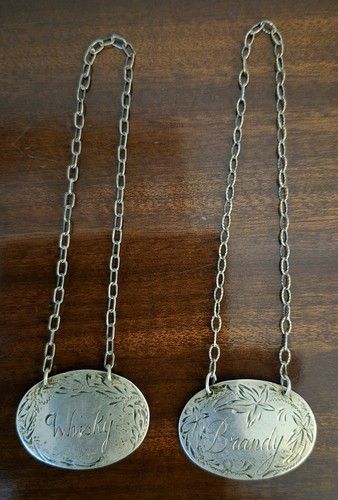 Solid silver pair whisky - solid,
