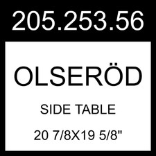 IKEA OLSERÖD Side Table  205.253.56