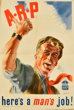 War Posters ARP Heres A Mans