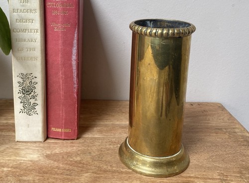 Vintage brass shell case - shell,