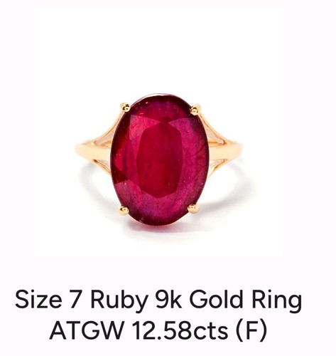 Gemporia ruby ring 9k - ring,