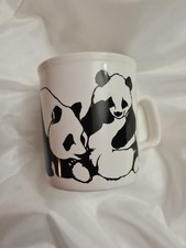 Small Mug With PANDA design Made In UK Slight Glaze Imperfection Inside Base