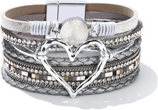 Handmade Leather Heart Wrap