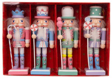 New 4pcs Wooden Nutcracker