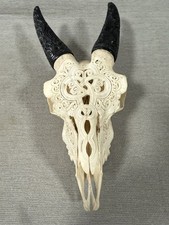 Goat Skull - Carved Skull - Skull Figure / Goat Skulls