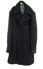Pre-Loved Men's Holland Esquire Navy Heavy Wool Overcoat 40