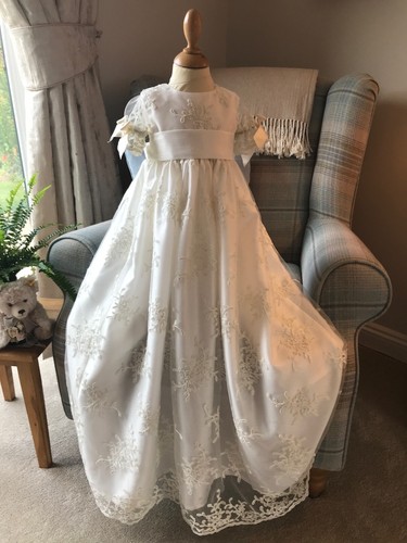 Lace christening gown and - christening,