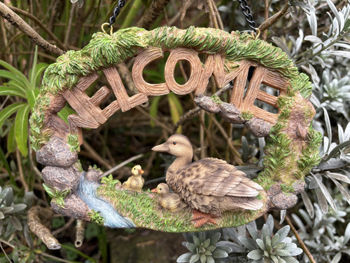 Vivid arts hanging duck family - arts,