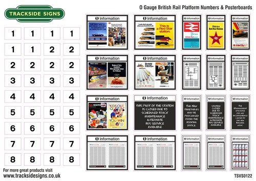 British rail platform numbers - british,