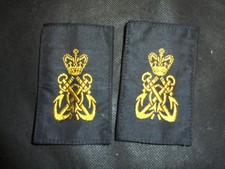 Genuine Old Stock Royal Navy RN Petty Officer PO Rank Slides / Epaulettes