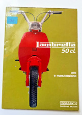 Original Lambretta Lui 50cl Instruction Booklet  12/1969 Italian